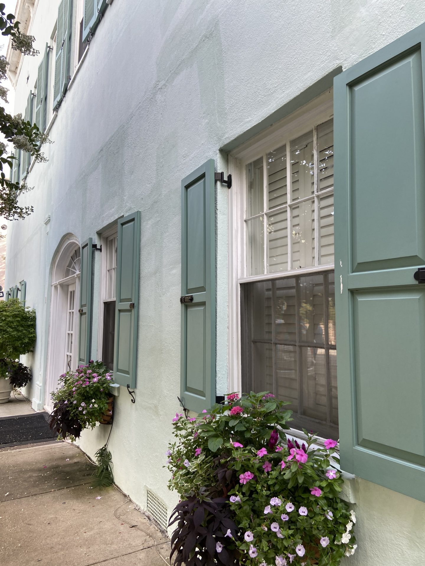 rainbow row charleston south carolina window box