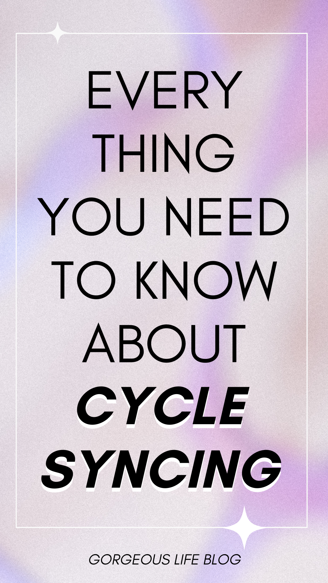 cycle syncing